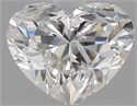 0.80 Carats, Heart F Color, VVS2 Clarity and Certified by GIA