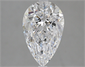 2.00 Carats, Pear D Color, IF Clarity and Certified by GIA