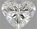 0.92 Carats, Heart H Color, VS2 Clarity and Certified by GIA