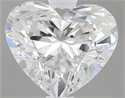 0.60 Carats, Heart F Color, VVS1 Clarity and Certified by GIA