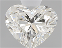 0.70 Carats, Heart H Color, VS1 Clarity and Certified by GIA