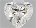 0.70 Carats, Heart G Color, VVS2 Clarity and Certified by GIA